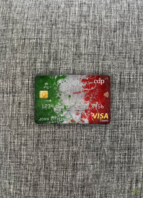 Italie Cassa Depositi e Prestiti banque visa carte classique photolook ,